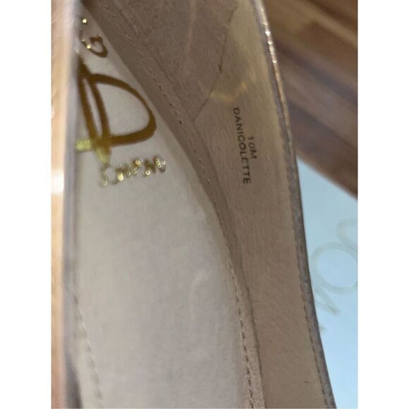 JOAN & DAVID LT TAUP Danicolette Patent Leather Stiletto Pump Shoes Heels Size 1 - Picture 8 of 10